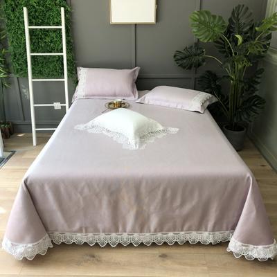 安睡宝  900D蕾丝花边床单款床席实拍图 250*250cm 素朴-紫色