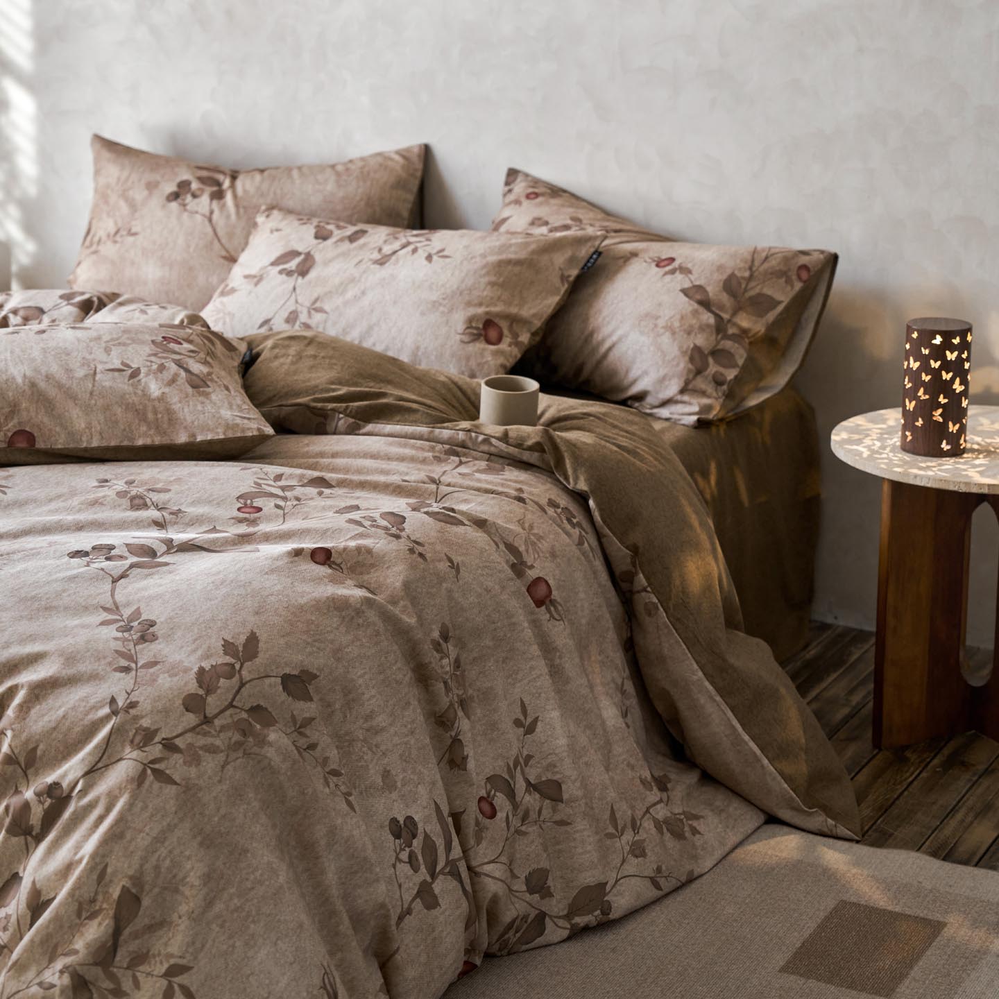 2025新款全棉磨毛印花四件套-御岚 止观