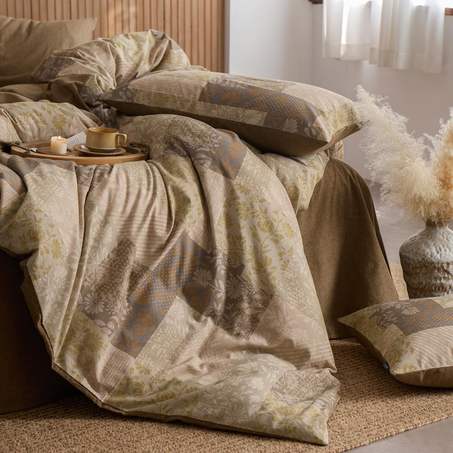 2025新款全棉磨毛印花四件套-御岚 纹羌