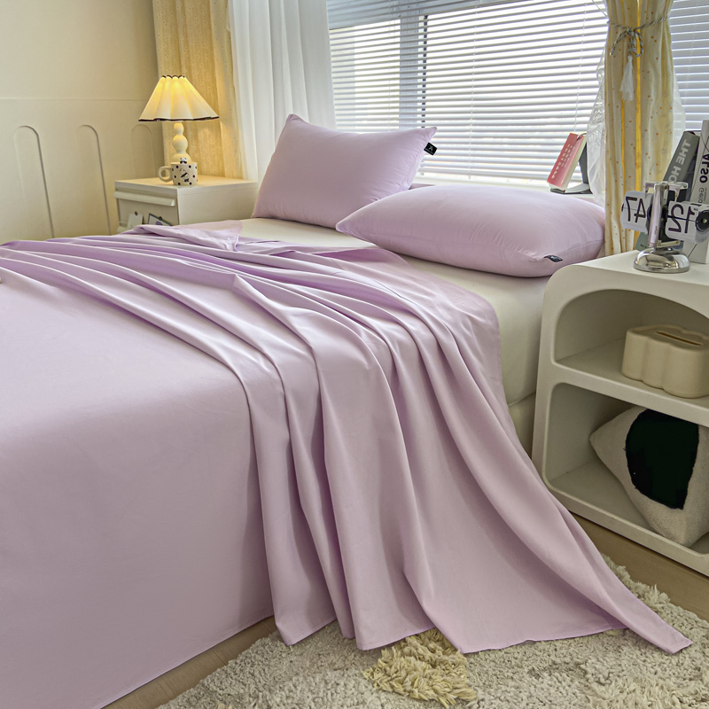 2024新款40支全棉米兰系列-单床单 230*250cm单床单 床单-优雅紫