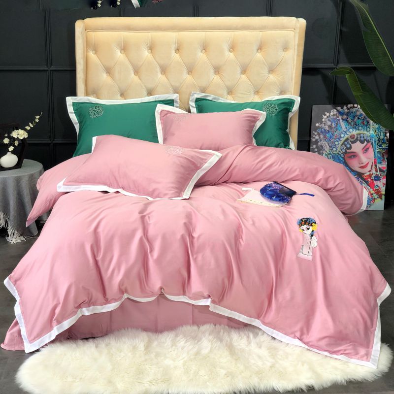 2020新款-60支长绒棉系列-风华 1.8m（6英尺）床（床单款） 粉色