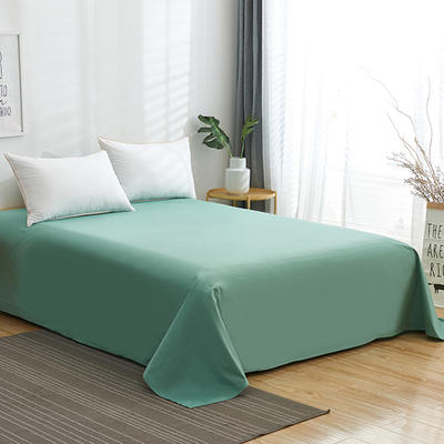 2020新款全棉纯色单品床单 245cmx250cm 玛瑙绿