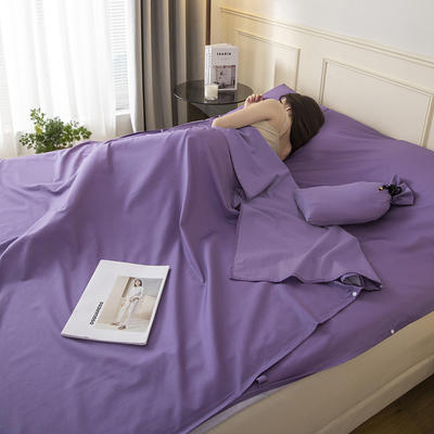 2023新款13374全棉酒店纯色睡袋系列 睡袋-暗紫160*210cm