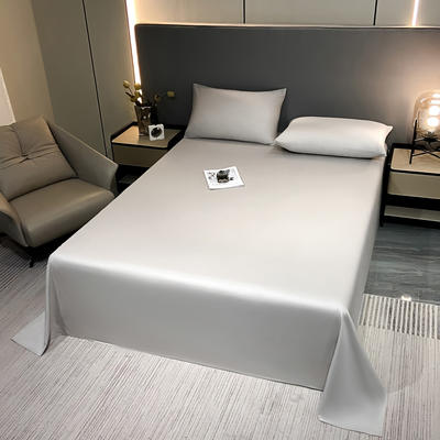 2024新款A类全棉AB版13374纯色单品系列-床单，枕套 1.2*2.3米单床单 床单-淡灰