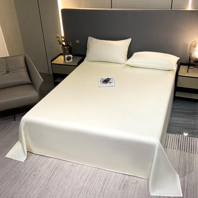 2024新款A类全棉AB版13374纯色单品系列-床单，枕套 1.2*2.3米单床单 床单-奶白