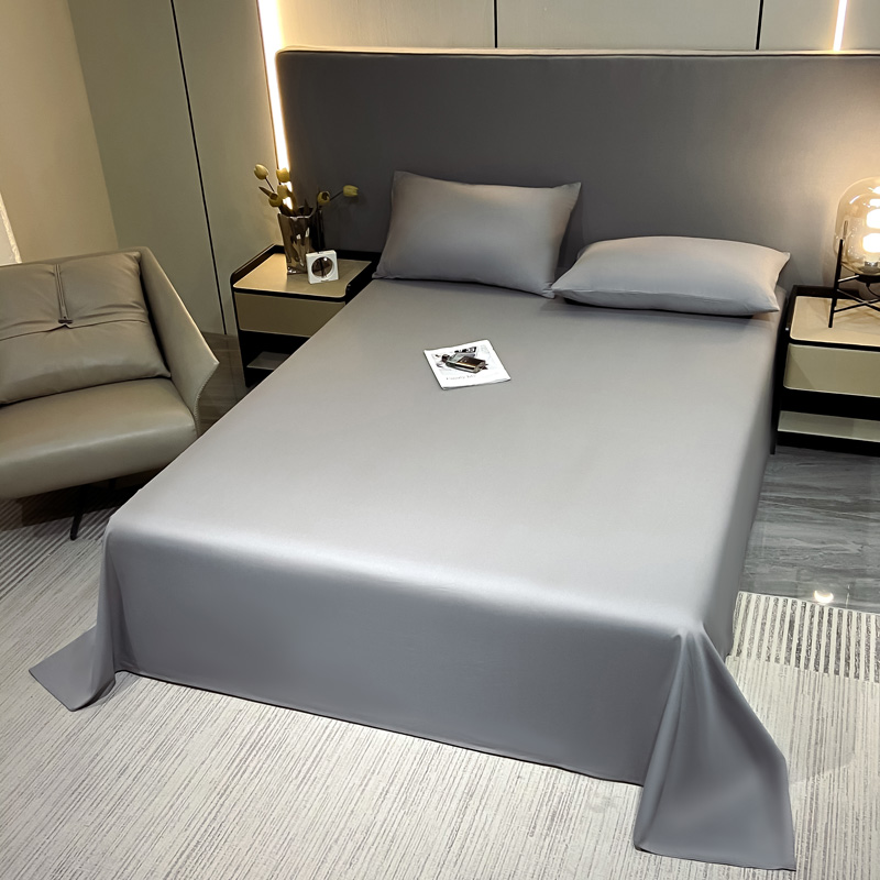 2024新款A类全棉AB版13374纯色单品系列-床单，枕套 1.2*2.3米单床单 床单-浅灰