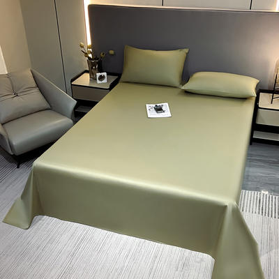 2024新款A类全棉AB版13374纯色单品系列-床单，枕套 1.2*2.3米单床单 床单-浅绿