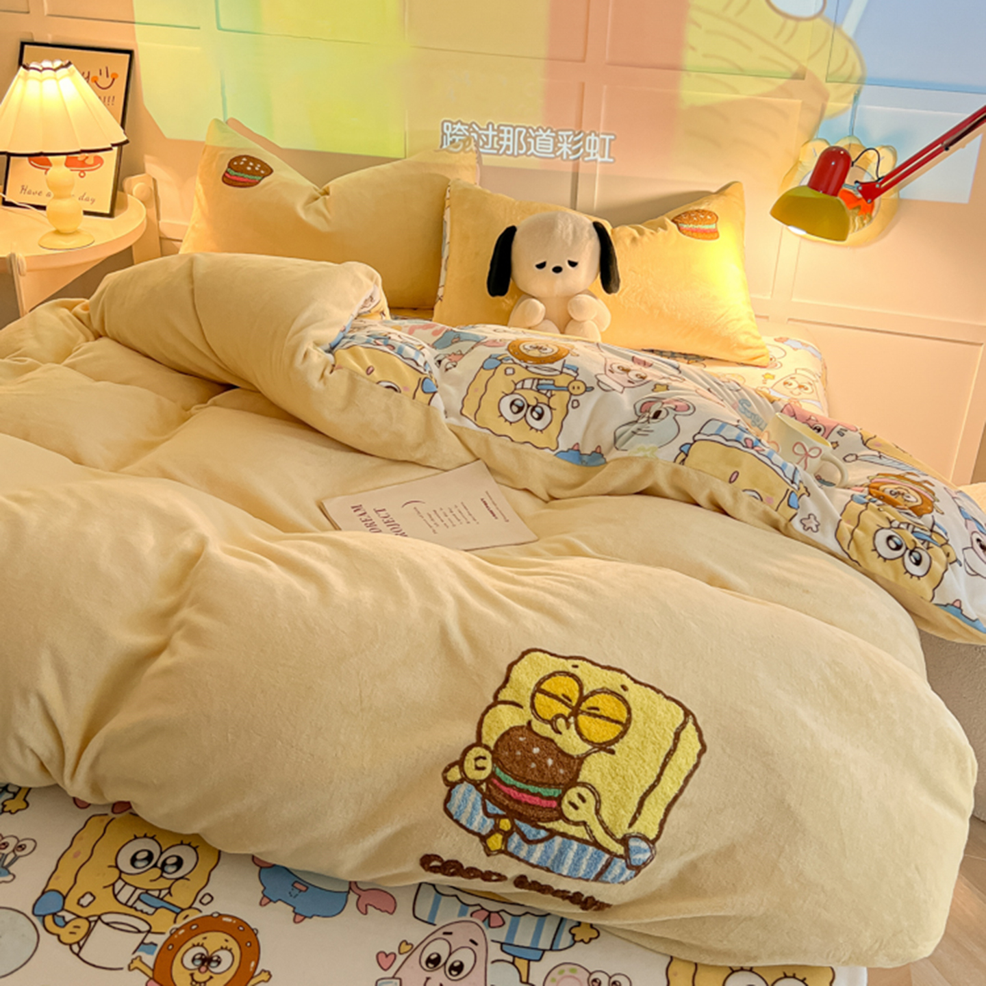 2025新款热款牛奶绒蜡笔小新系列四件套