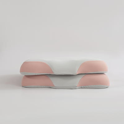2022新款树语生物基零压枕枕头枕芯 五分区豆乳枕-粉色-高