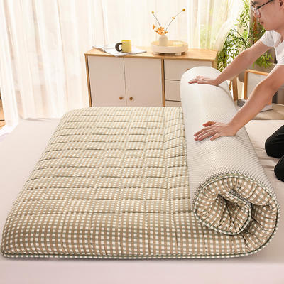 2023新款A类水洗棉新疆棉花床垫系列 90*200CM厚度6公分 蜜格绿