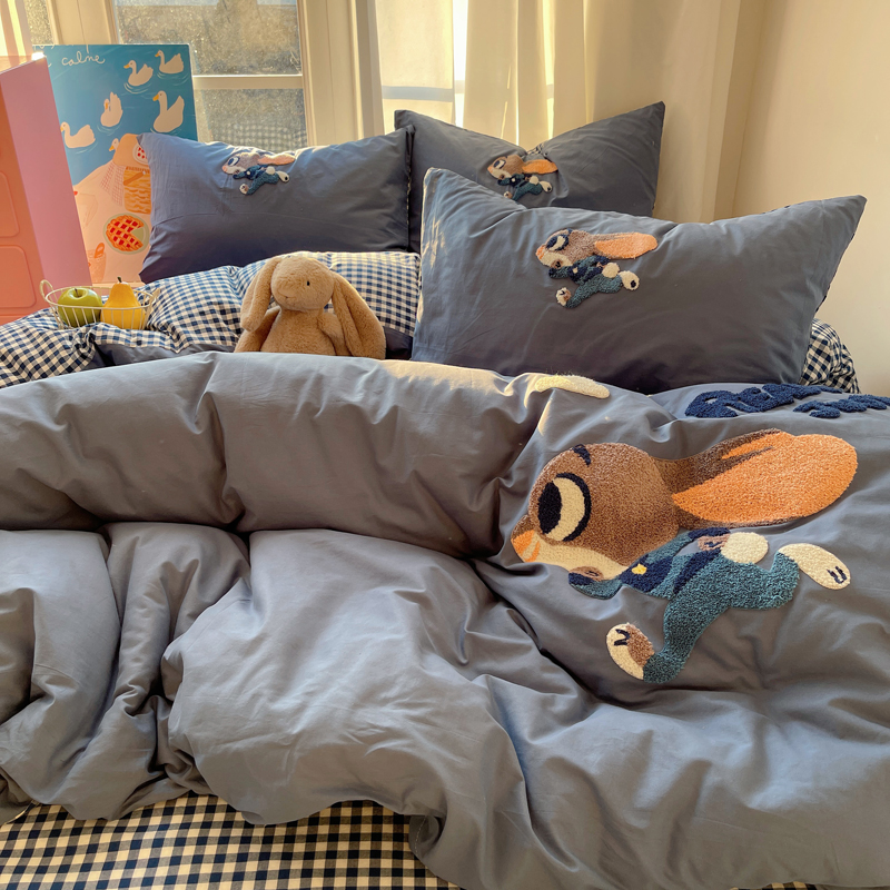 2025新款全棉色织水洗棉毛巾绣四件套