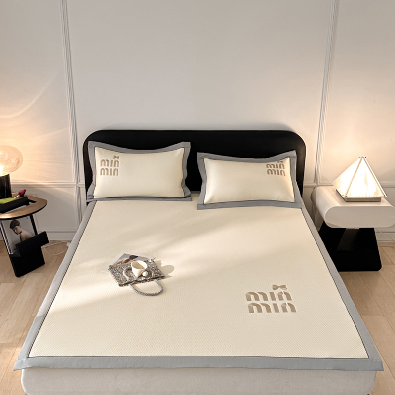 2025新款PE刺绣款minmin&ysl凉感席三件套