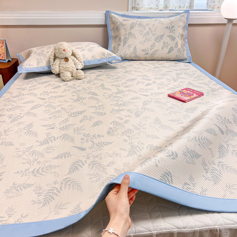 2025春夏新款数码印花冰藤凉席席子