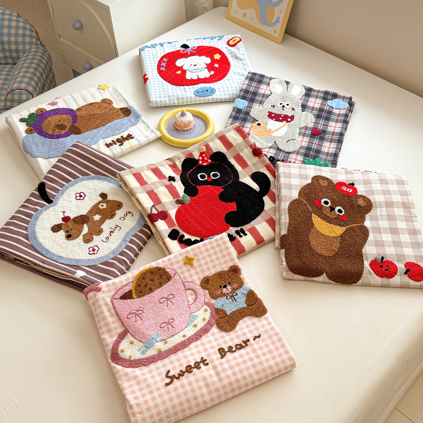 2025新款全棉磨毛毛巾绣单床单系列 组合图