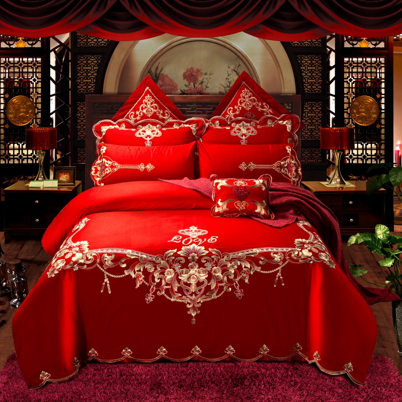 2020新款-大红磨毛天丝棉婚庆8.20 标准床单款（1.5m-1.8m床） 罗马假日