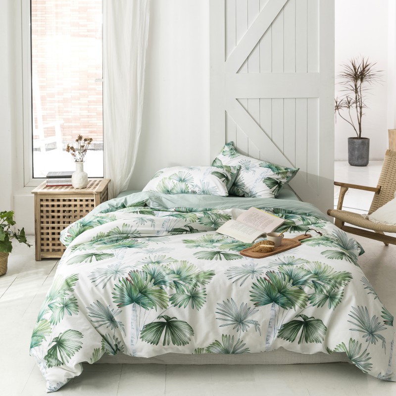 2019新款-全棉小可爱系列四件套（棚拍图） 床单款四件套1.5m（5英尺）床 绿荫