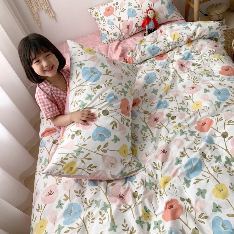 2019新款-全棉小可爱系列四件套（童模图） 床单款四件套1.5m（5英尺）床 朵拉