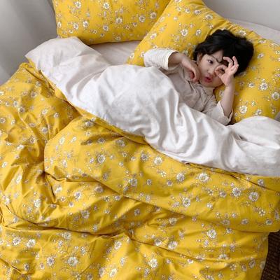 2019新款-全棉小可爱系列四件套（童模图） 床单款四件套1.5m（5英尺）床 明媚