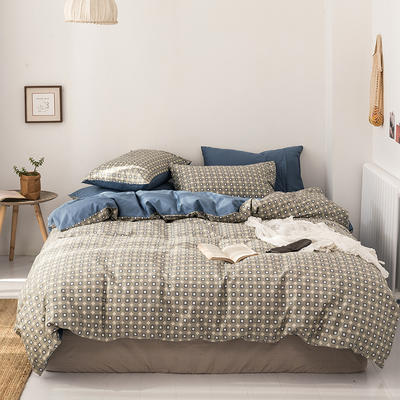 2019新款-轻奢系列全棉四件套 床单款四件套1.8m（6英尺）床 扶摇