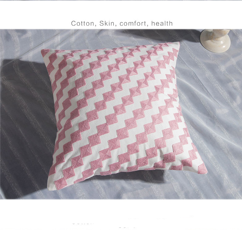 抱枕系列半绣-纯粉色 45*45cm（含芯） 小方块