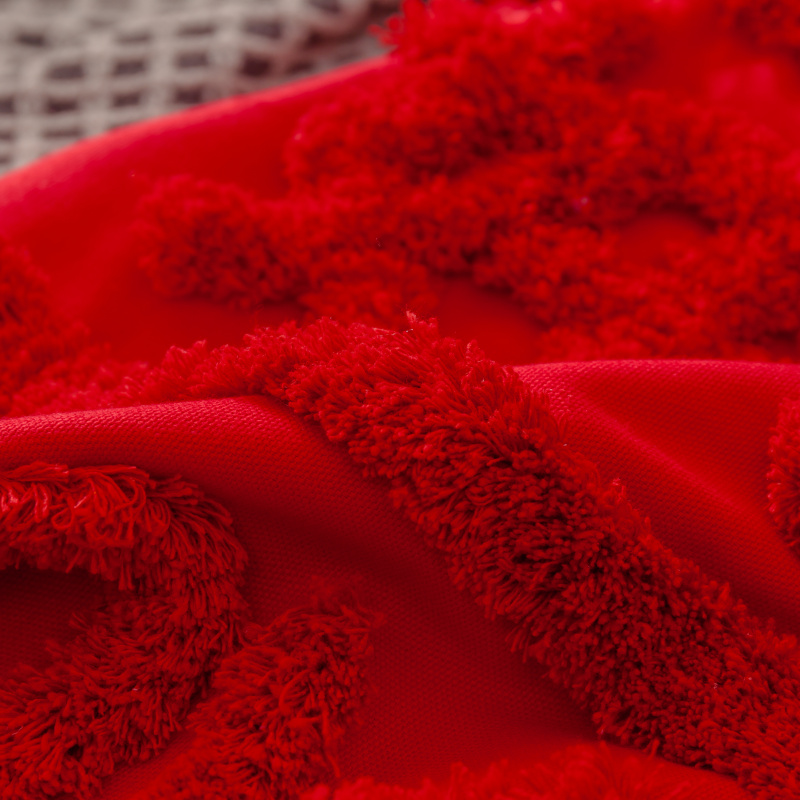 禾木家居 特种绣花 婚庆系列红双喜字抱枕靠垫 抱枕套（套子+芯子） 好合