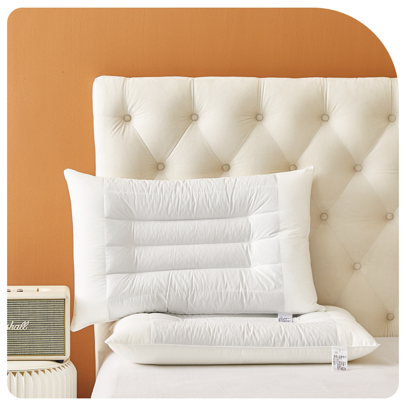 2024新款经典荞麦护颈助眠枕枕头枕芯 48*74cm/对 白色