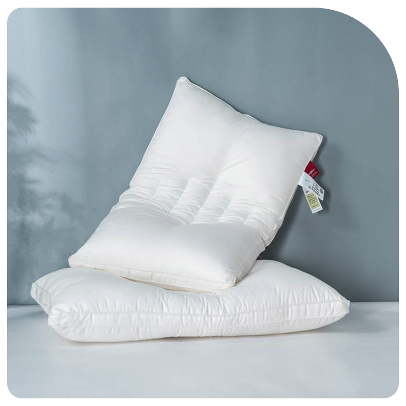 2024新款80S高弹抗菌护颈枕枕头枕芯 48*74cm/只 白色