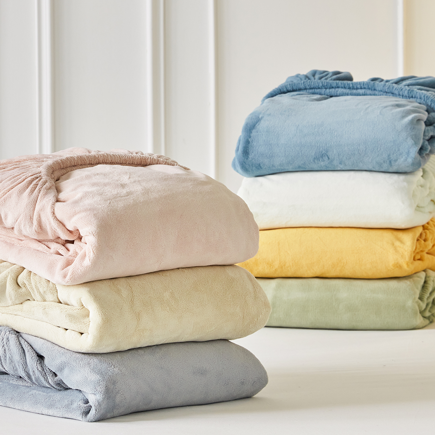 2025新款纯色牛奶绒床笠-芙妮系列-风格二 组合图