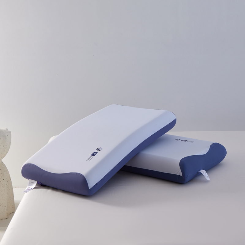 2026新款  深睡星级酒店记忆枕 安睡慢回弹0压记忆棉零压力枕芯枕头 恒温深睡酒店记忆枕/12CM-蓝色