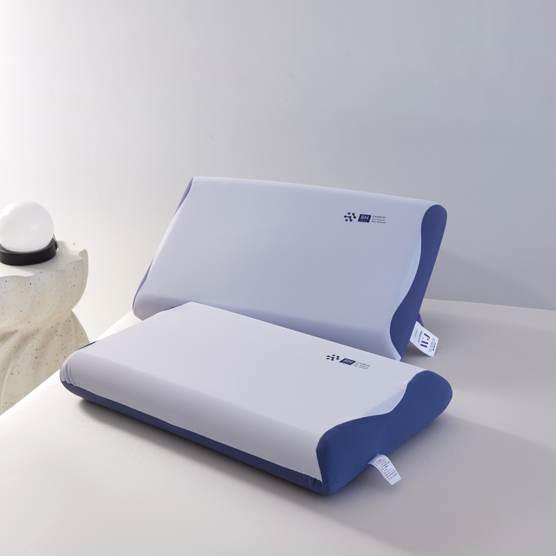 2026新款  深睡星级酒店记忆枕 安睡慢回弹0压记忆棉零压力枕芯枕头 恒温深睡酒店记忆枕/6CM-蓝色