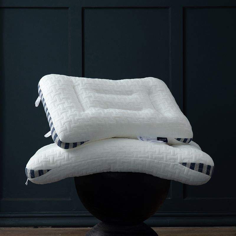 木果 优雅睡眠系列--新款spa针织棉按摩枕枕头枕芯 SPA按摩枕  40*60CM 深条