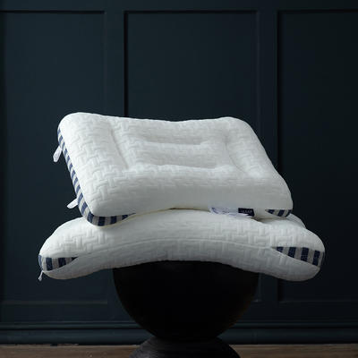 木果 优雅睡眠系列--新款spa针织棉按摩枕枕头枕芯 SPA按摩枕  48*74CM 深条