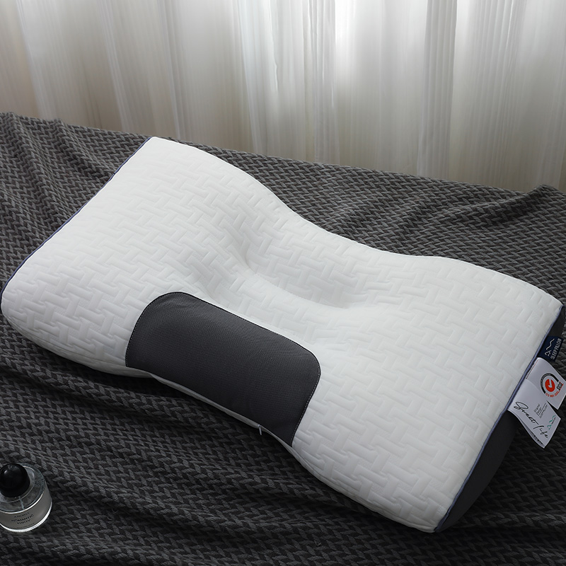 2023新款全新升级二代SPA助眠大豆枕头枕芯 针织波浪48*74cm高枕