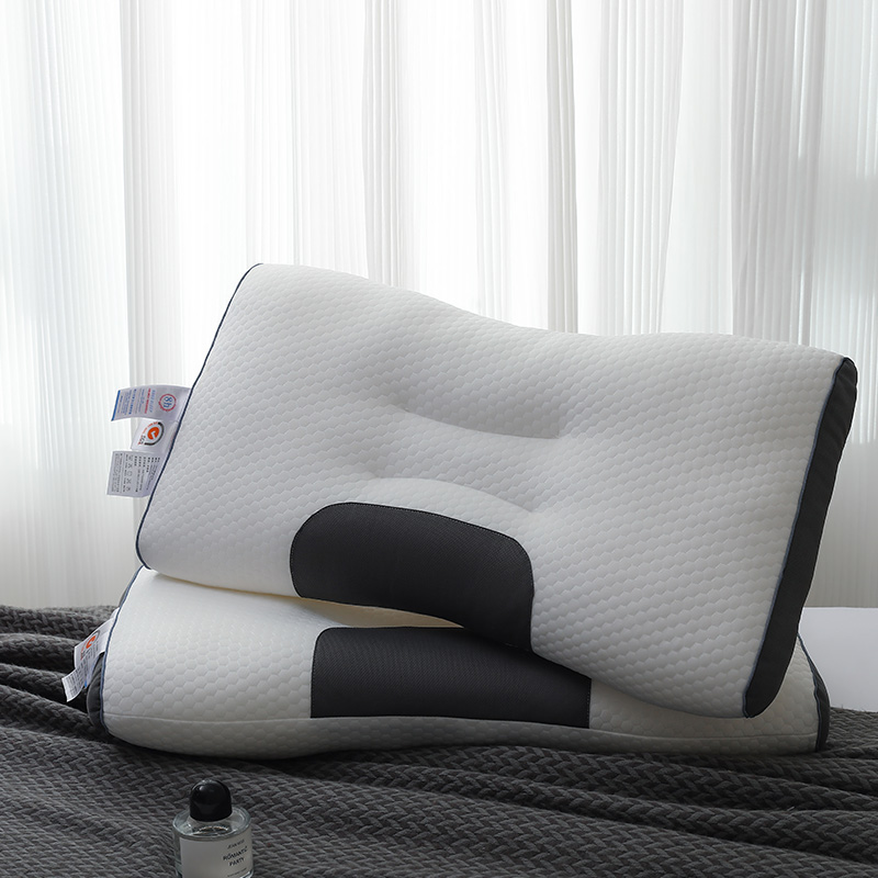 2023新款  一款好的枕头 舒睡的秘密   针织健眠枕头 SPA针织健眠护颈枕--蜂窝款