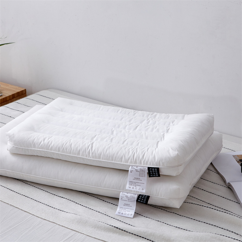 2023新款  低枕芯睡眠  专为低枕人群设计 全棉圆角护颈低枕--48*74CM 成人款