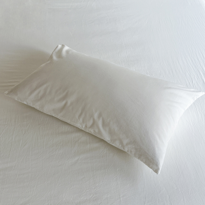 2022新款32支素色纯棉单品枕套系列 48*74cm枕套/只 纯白