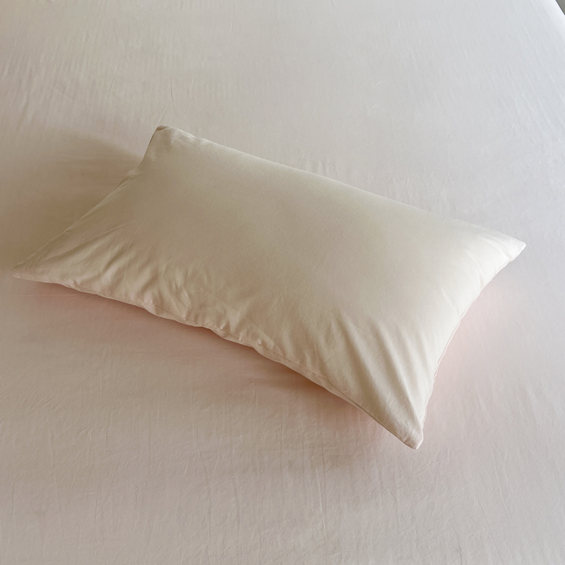 2022新款32支素色纯棉单品枕套系列 48*74cm枕套/只 淡粉