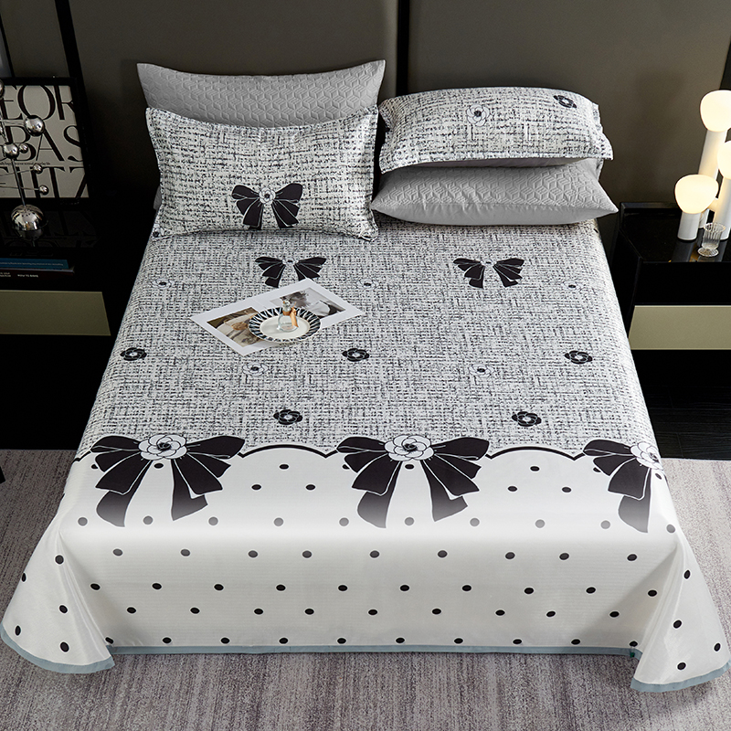 2025新款凉感冰丝印花凉席三件套