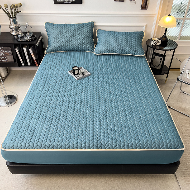 2025新款凉感丝床笠款乳胶席三件套