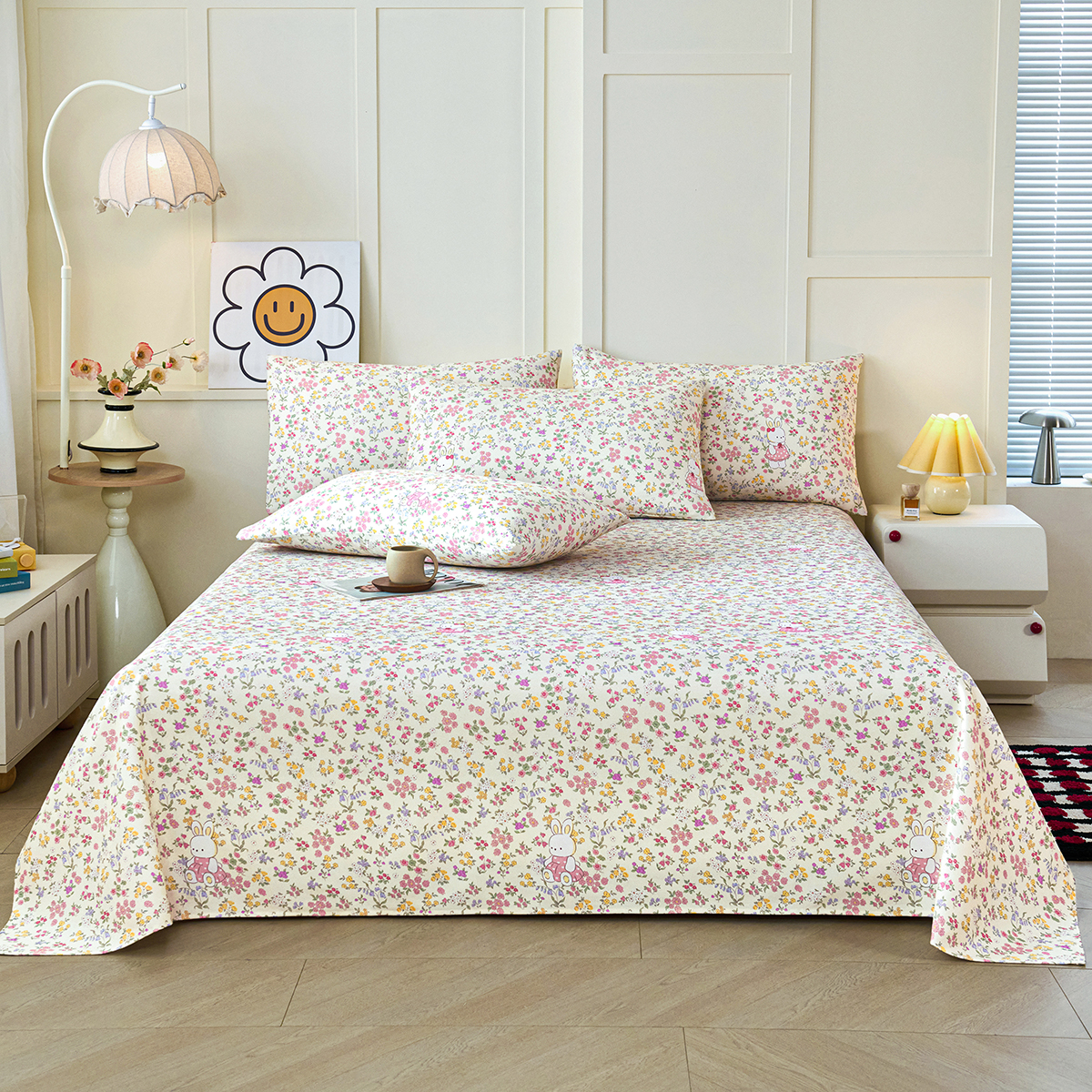 2026新款印花老粗布床单款凉席 童趣