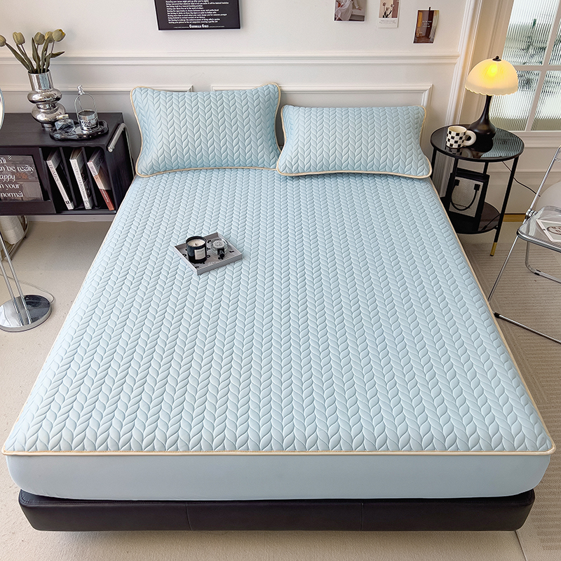 2025新款凉感丝床笠款乳胶席三件套