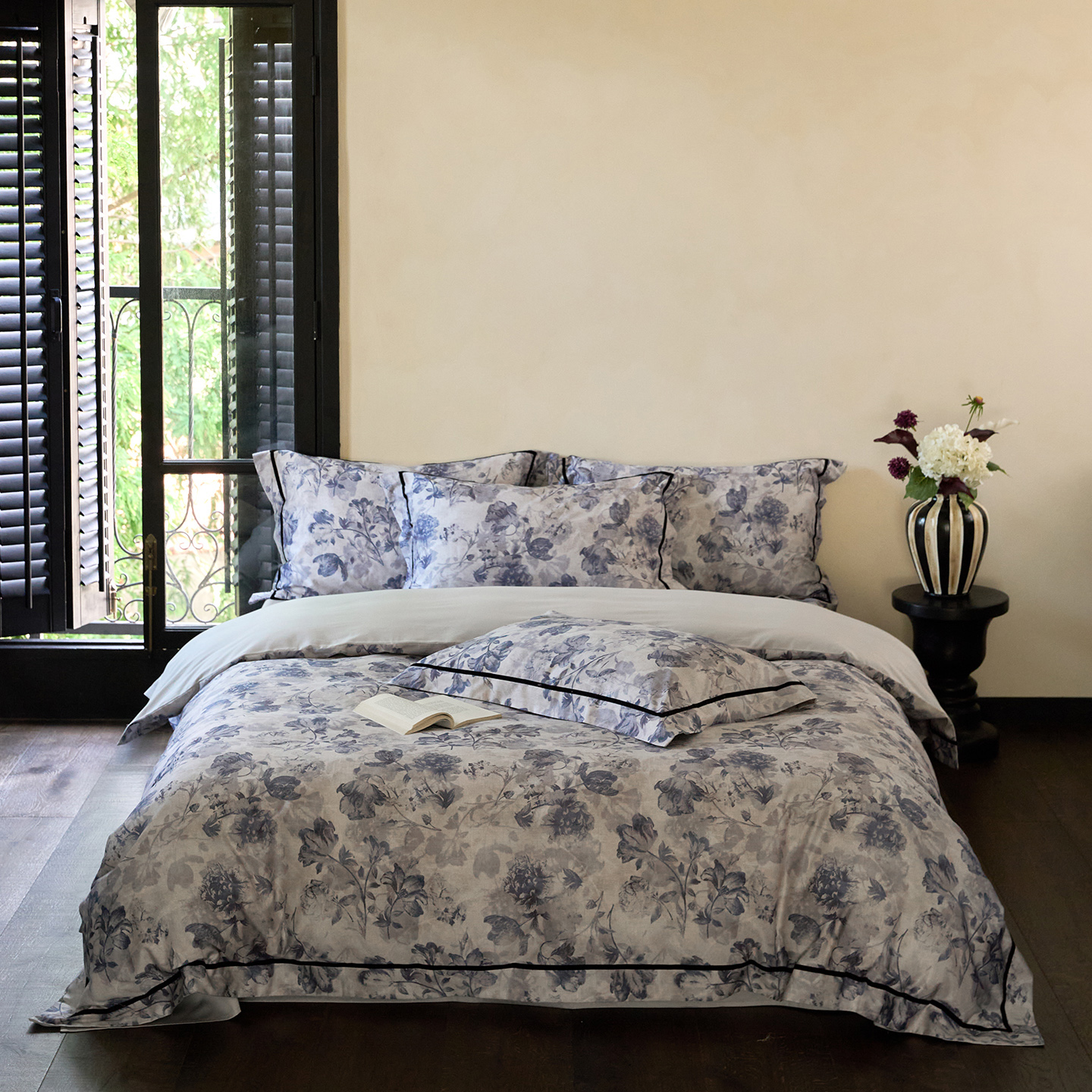 2025新款100S全棉数码印花四件套-雷恩花园 雷恩花园