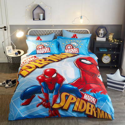 2020新品正版授权全棉迪士尼系列 床单款四件套1.5m（5英尺）床 蜘蛛侠