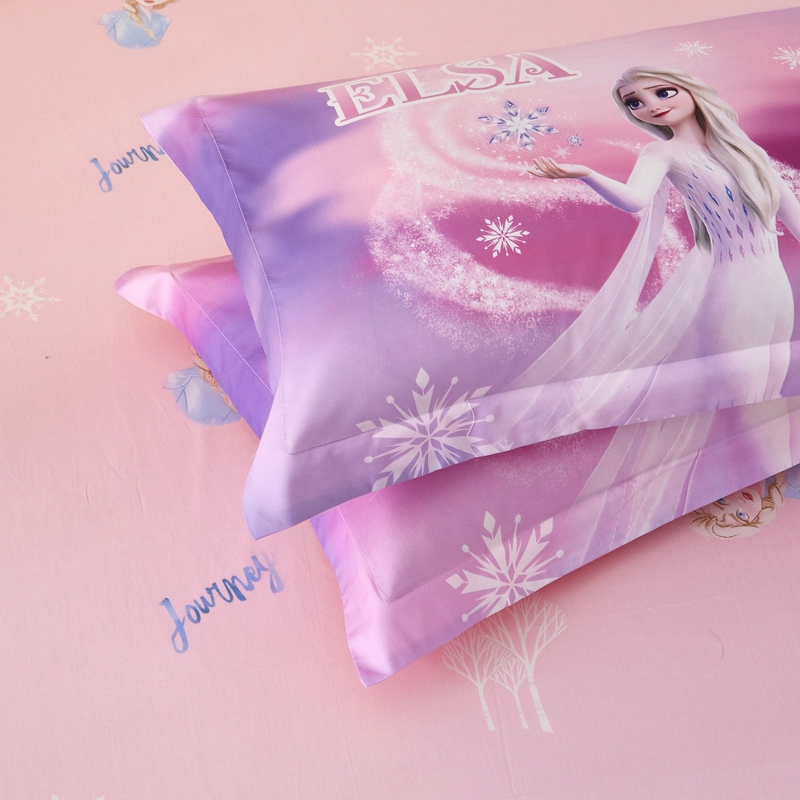 2022新款迪士尼套件-枕套 40*60 天使艾莎.紫