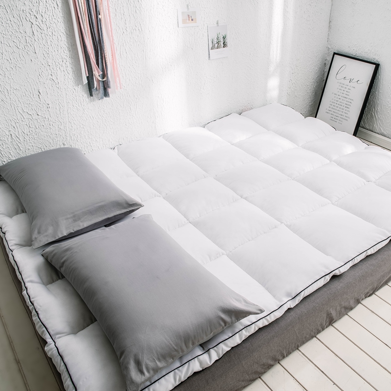 2022新款羽丝绒立体床垫-双人床款式 1.2×2.0m厚度5cm 白色