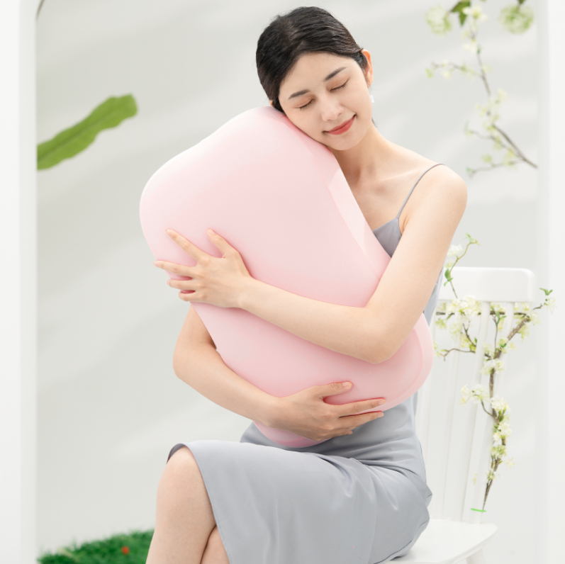 2024新款记忆棉优选时分花朵枕头枕芯 60x38x9.5cm/只 粉色