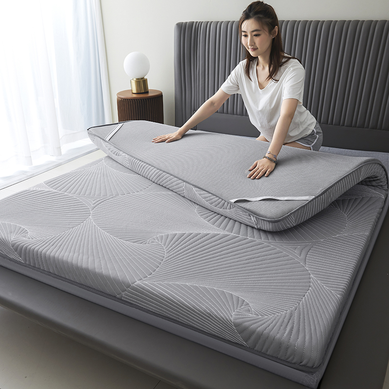 2023新款提花针织棉乳胶复合床垫--大床 0.9*2.0m（3cm） 奢华灰
