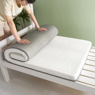2023新款提花针织棉乳胶复合床垫--学生床 0.9*2.0m（3cm） 奢华白