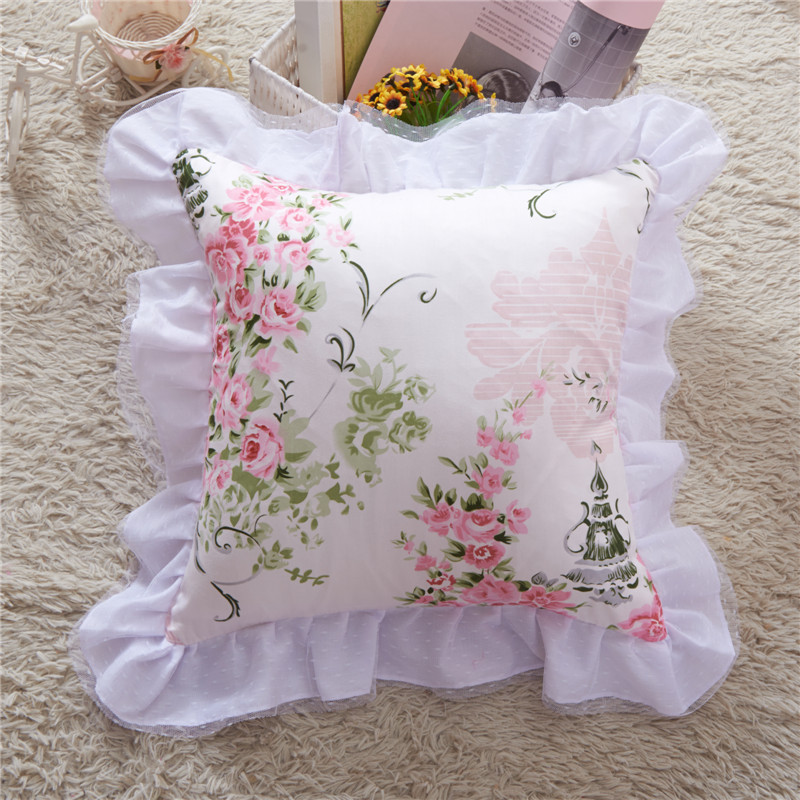 2017 新款方枕系列 方枕（夹棉款） 爱丁堡--粉白