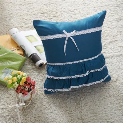 2017 新款方枕系列 方枕（夹棉款） 爱情海--蓝